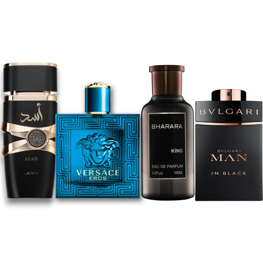 PERFUMES ASAD+EROS+BHARARAKIN+MANINBLACK